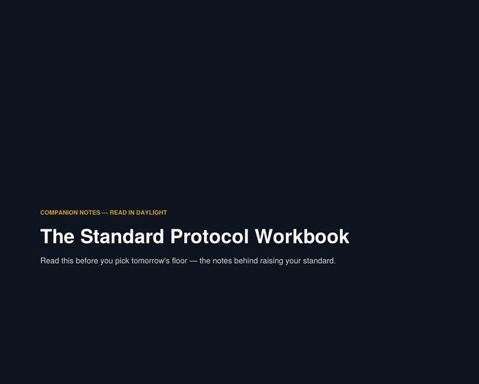 Cover preview of The Standard Protocol Companion Guide